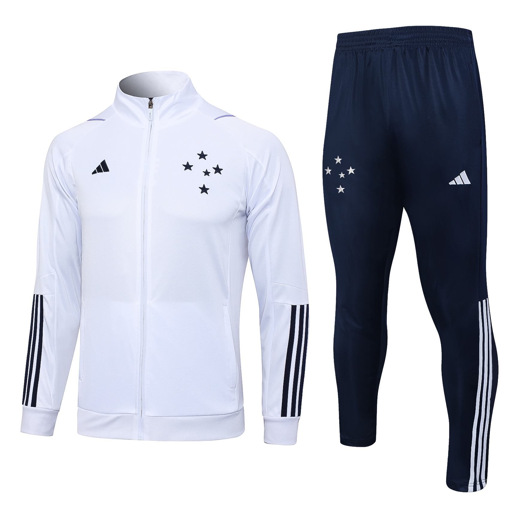 Full-Zippered Cruzeiro 23/24 Training suit White