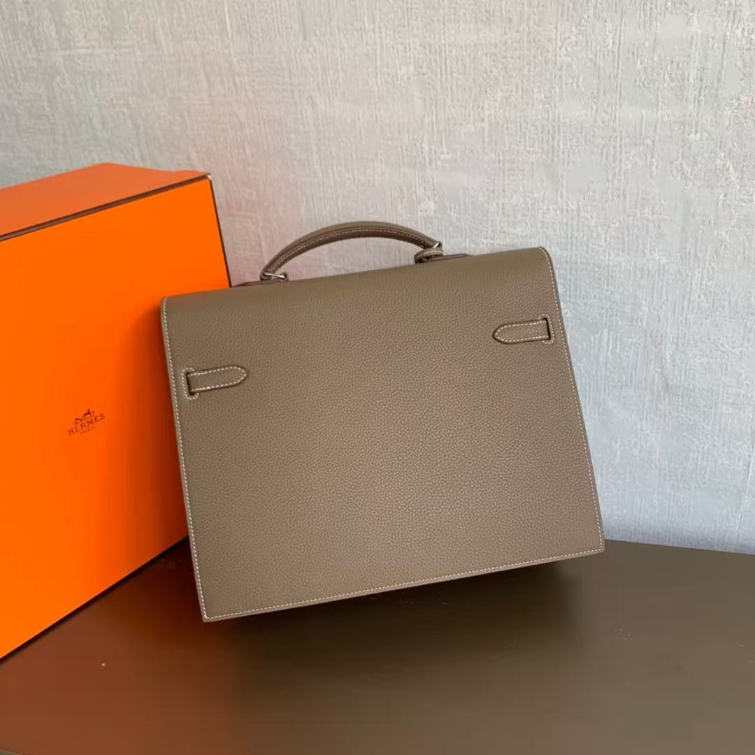 Hermes Kelly briefcase men's bag