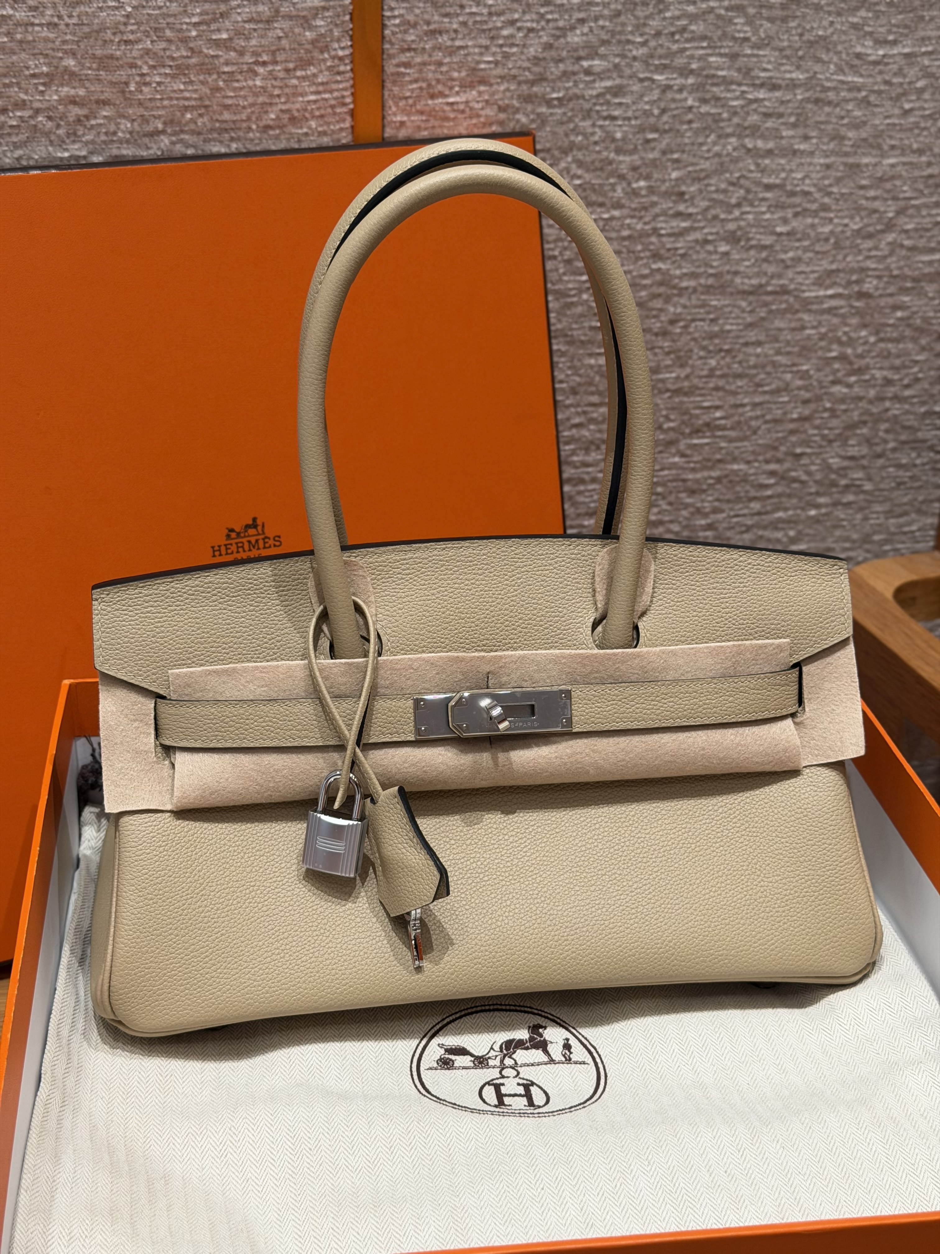 Hermes Trench Evercolor Shoulder Birkin 29