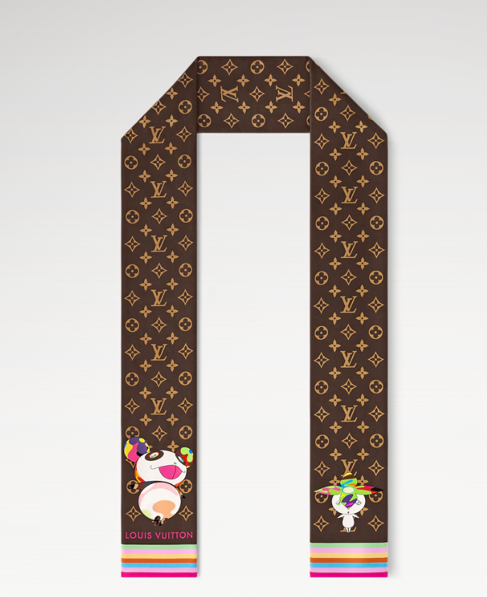 LV x TM Monogram Cherry Blossom BB Silk Bandeau