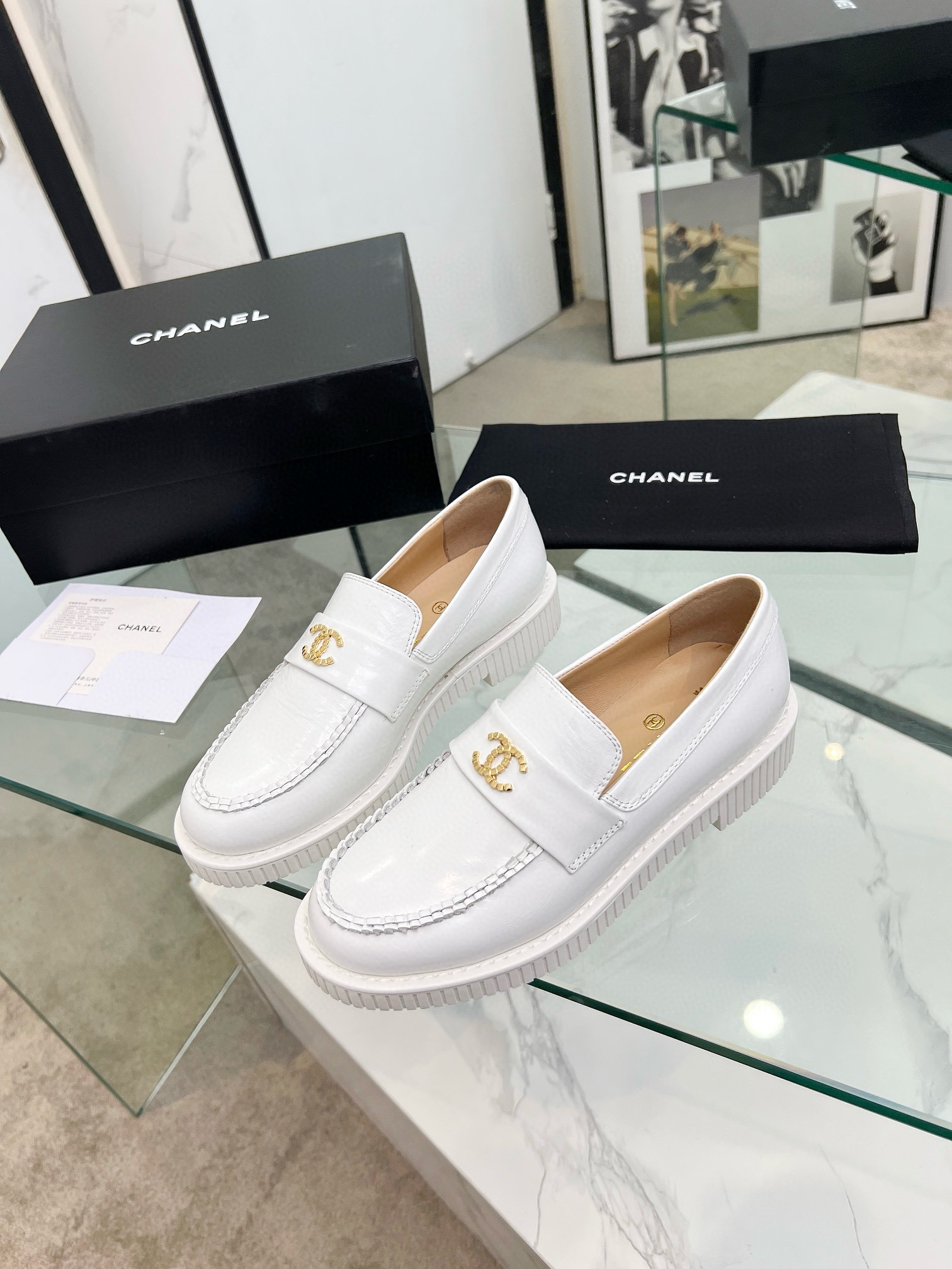Chanel Leather Loafers