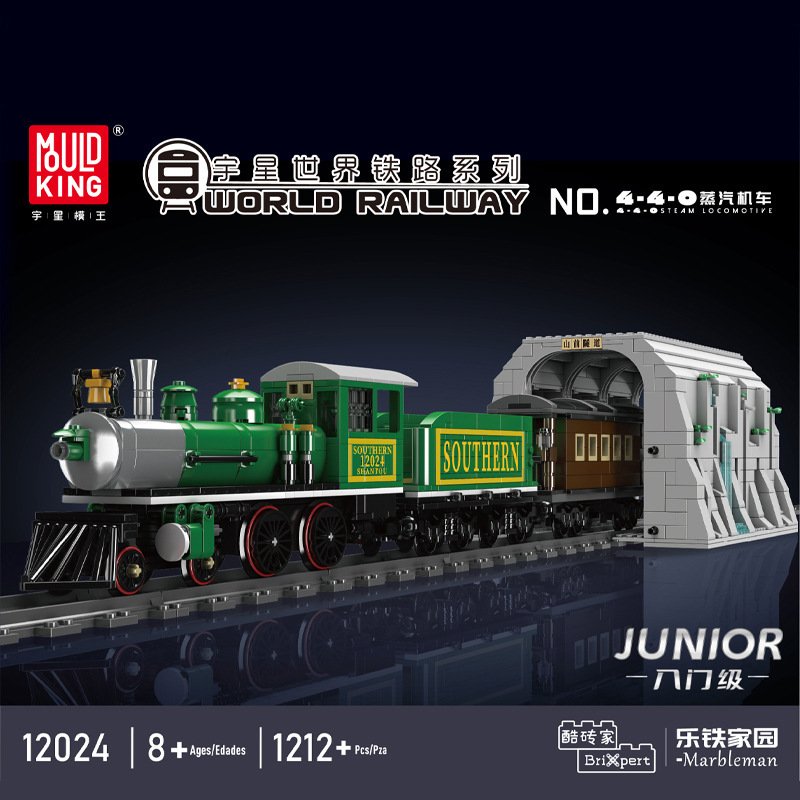MOULD KING 12024 - 440 Steam Locomotive
