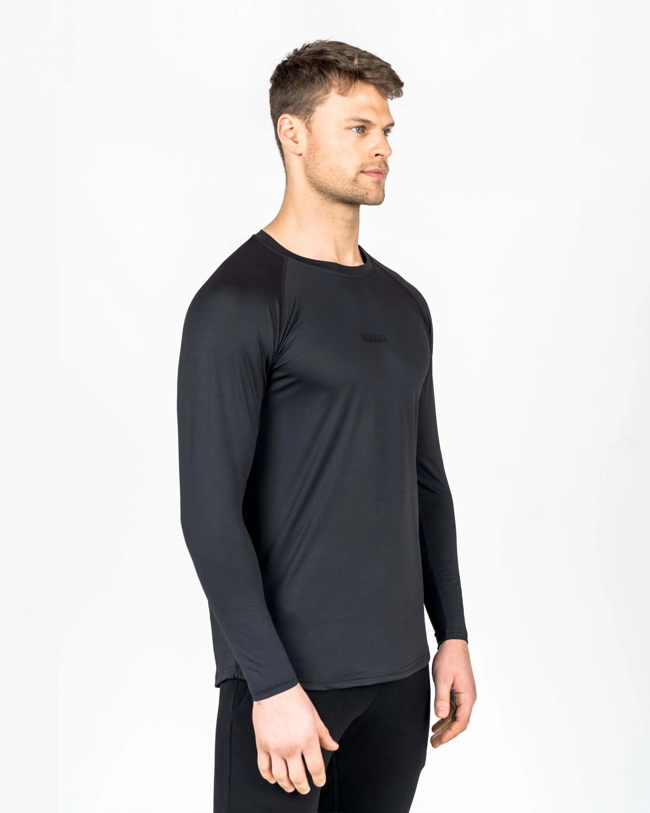 Activ-Mesh Agile Long Sleeve T-Shirt (Black)