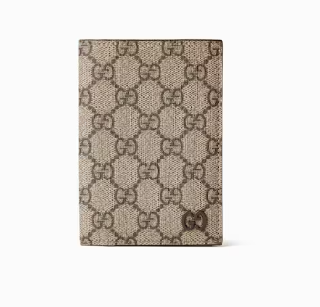 Gucci Grey interior GG passport case 795229