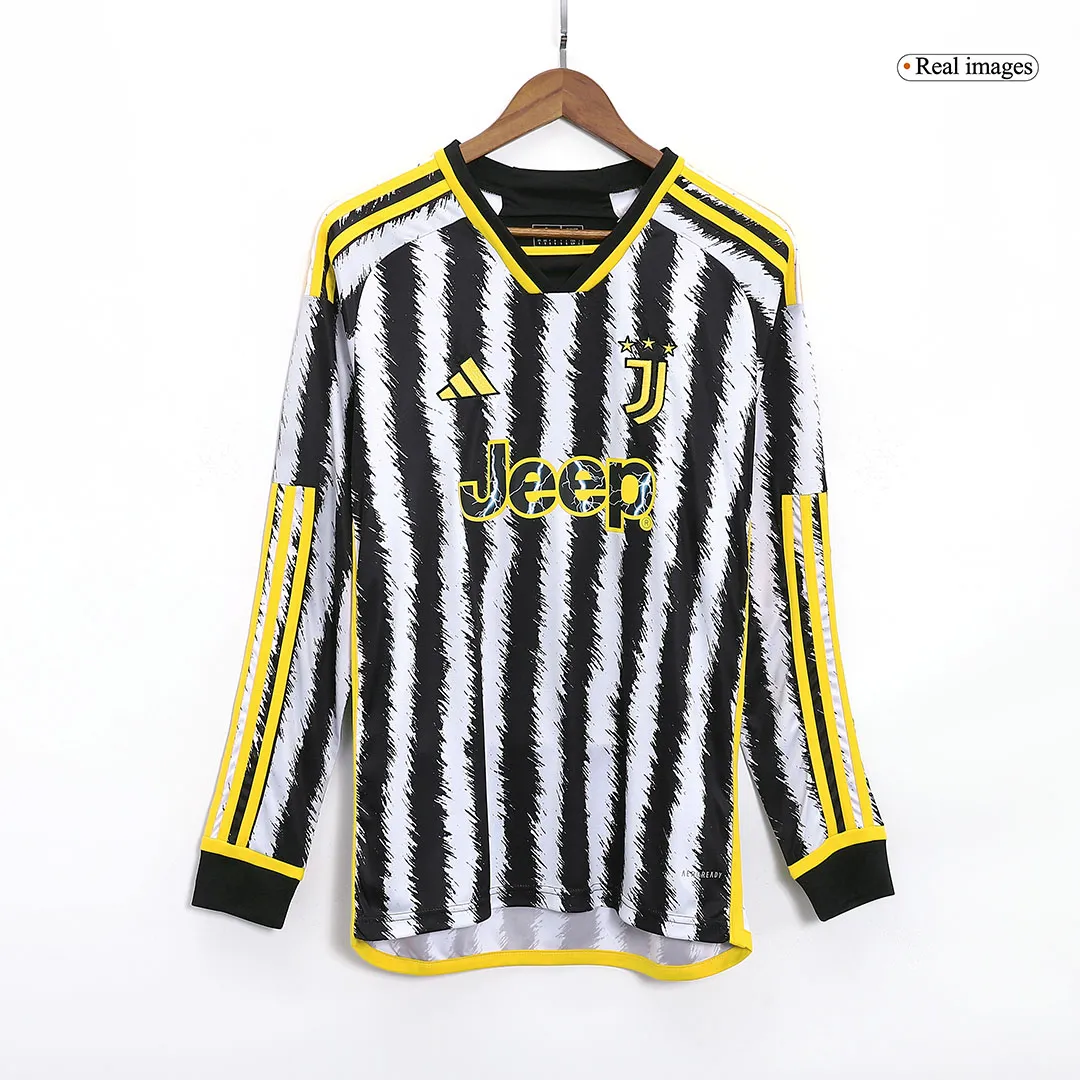 2023-24  Juventus Home Long Sleeve Jersey