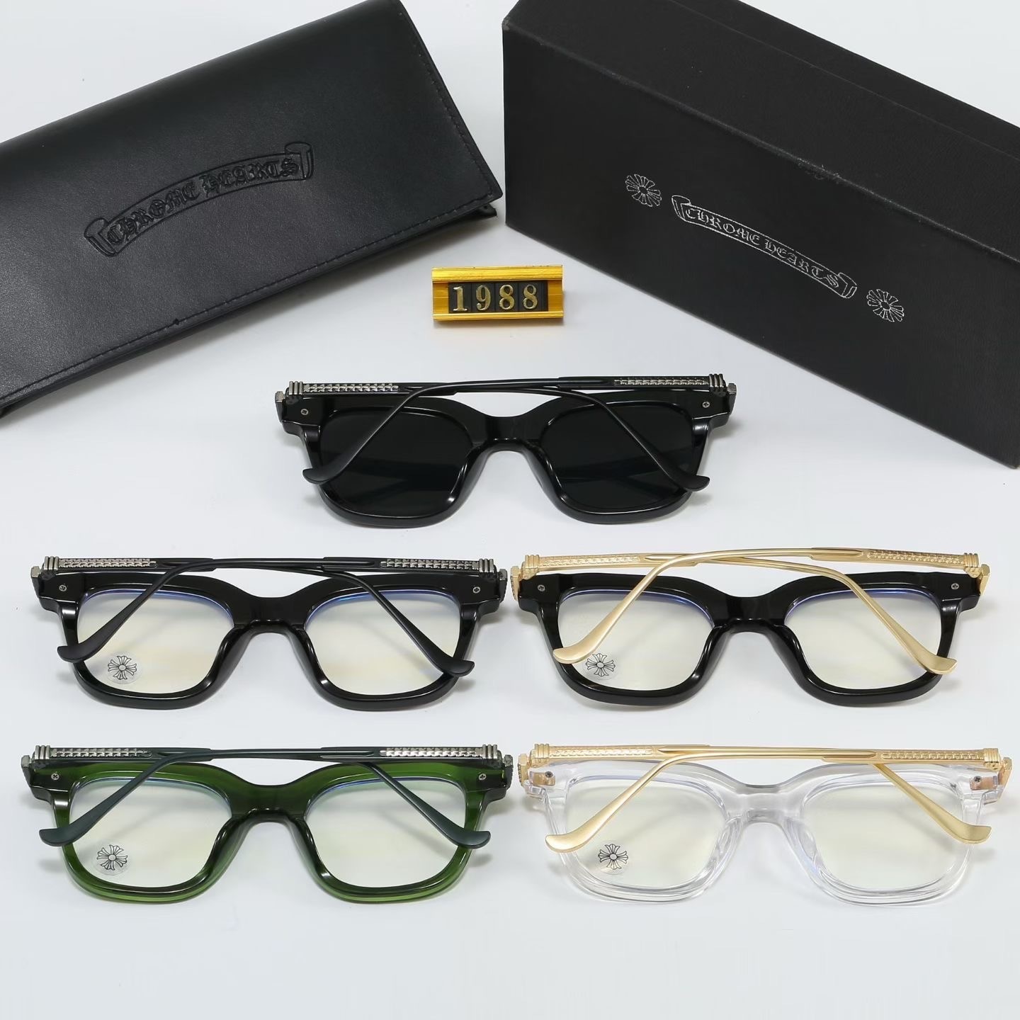 Chrome Hearts Classic Square Frame Sunglasses/Optical Glasses - KAIROO