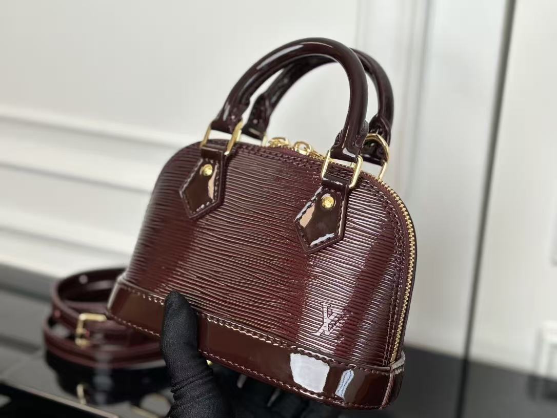 Louis Vuitton 2025 Burgundy Classic Alma Bag