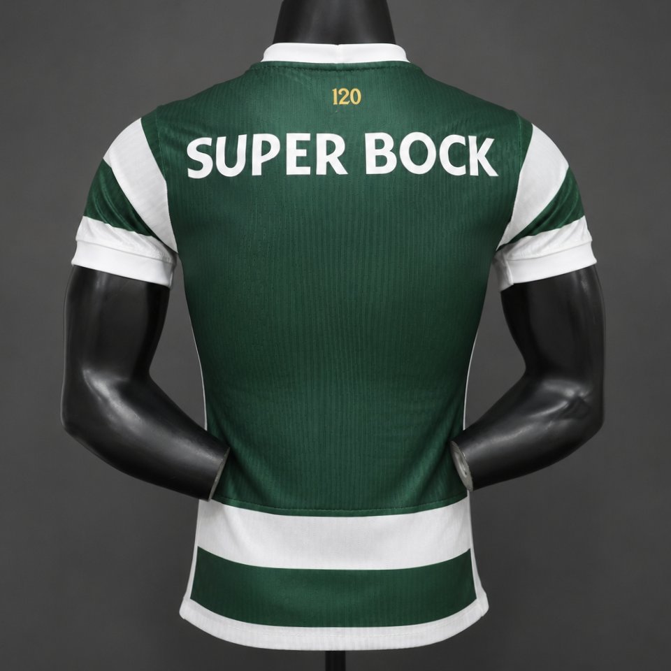 Player Version 26/27 Sporting Lisbon Home Green Stripes Jersey S-XXL - musan