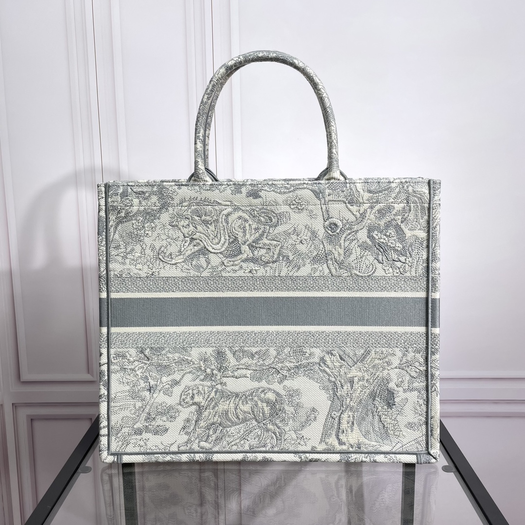 Dior Large Embroidered Book Tote