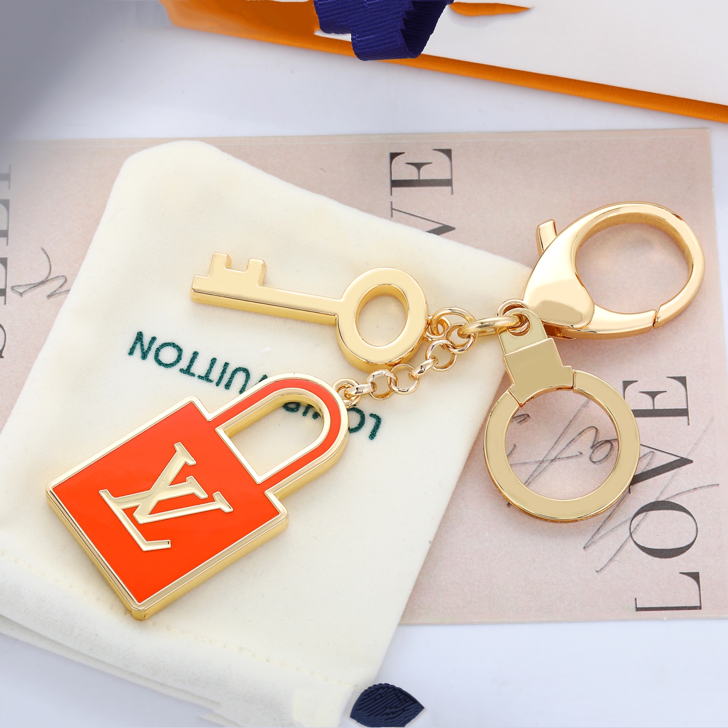LV Key and Lock Key chain