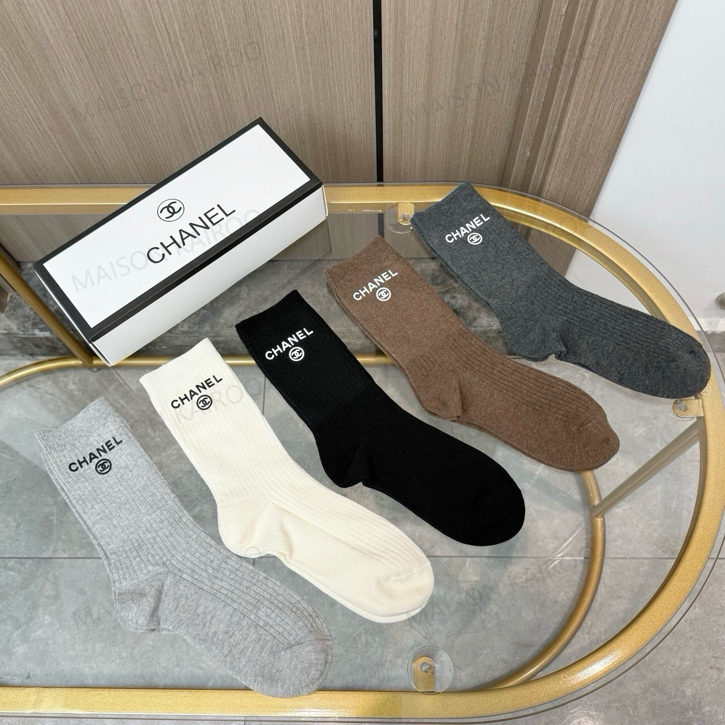 Chanel Socks 5-Pack - KAIROO