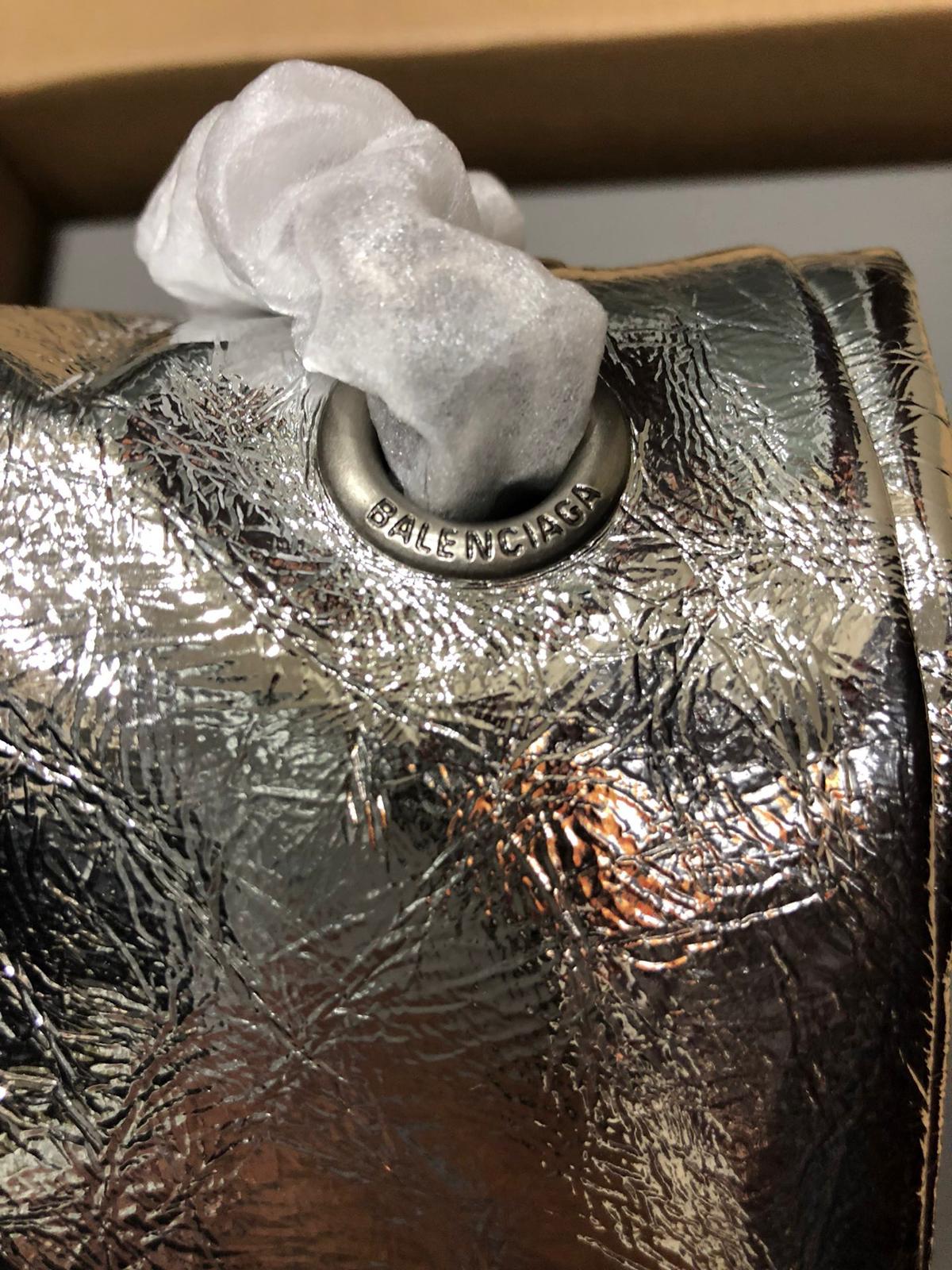 Balenciaga Monaco Silver crossbody bag