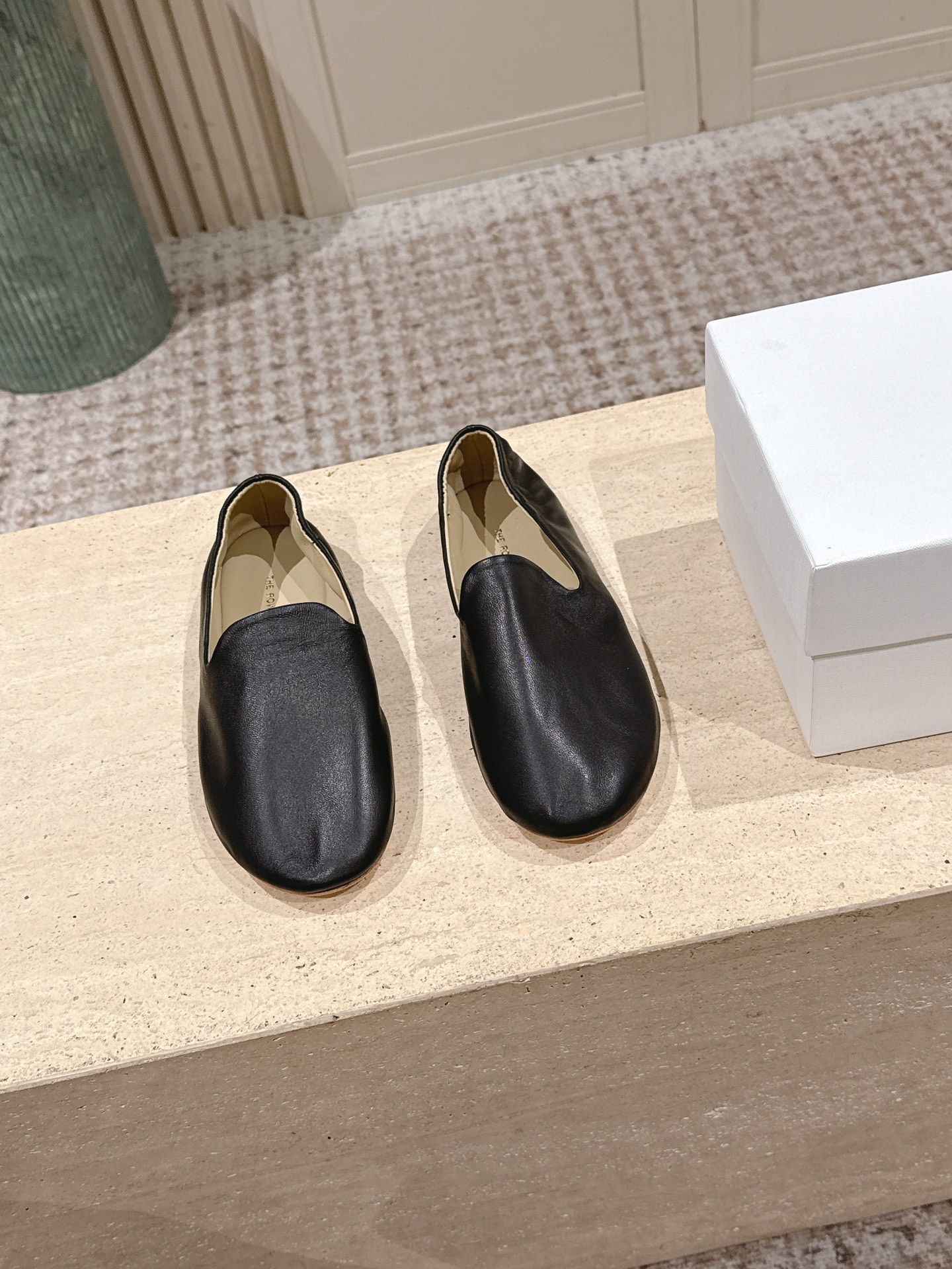 The Row Casa Slip-on Lambskin Ballet Flat