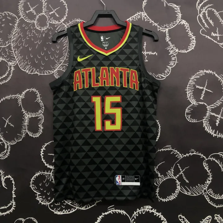 Atlanta Hawks Black Square  #15 Carter