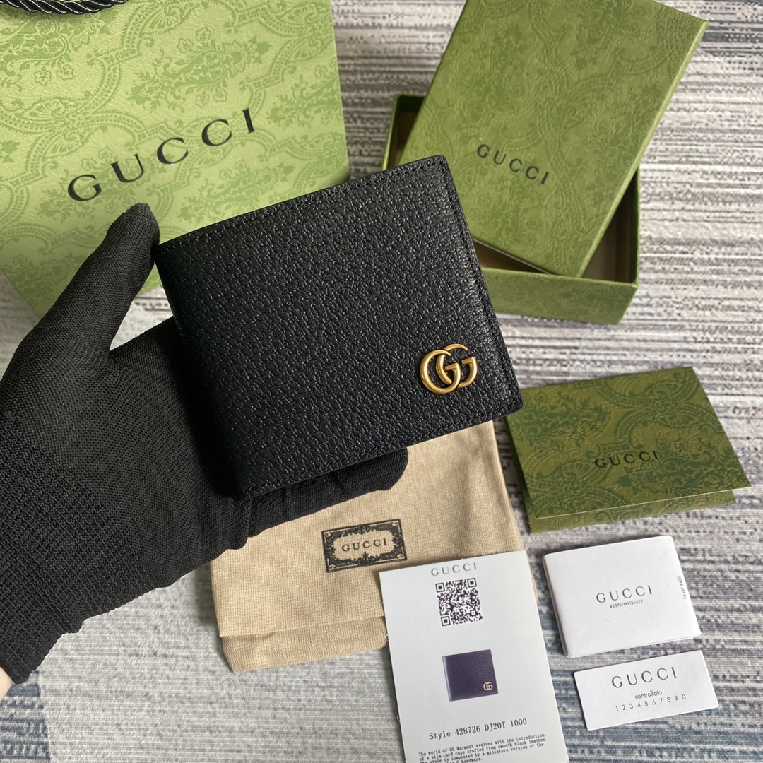Gucci GG Marmont bi-fold card case wallet 428726