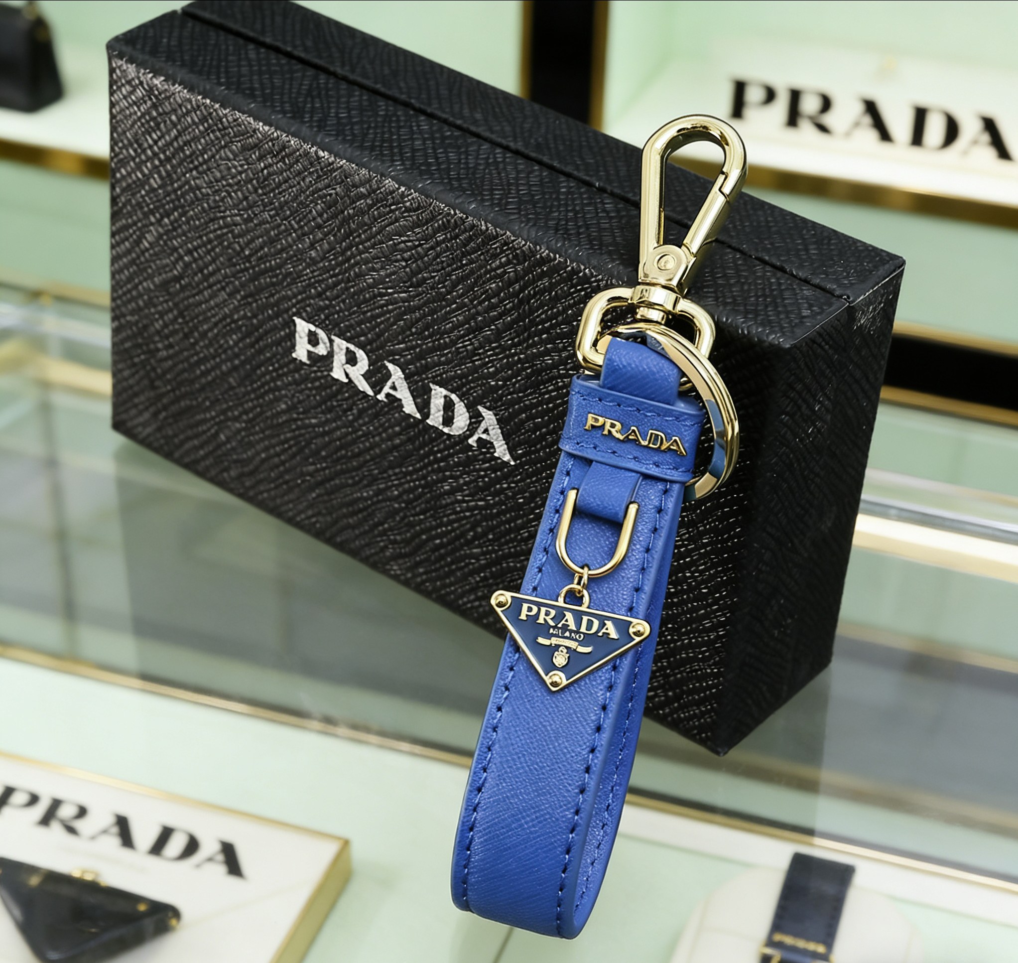 Prada Saffiano Key Chain