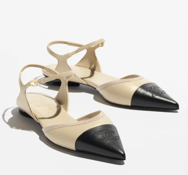 Chanel Leather Slingback