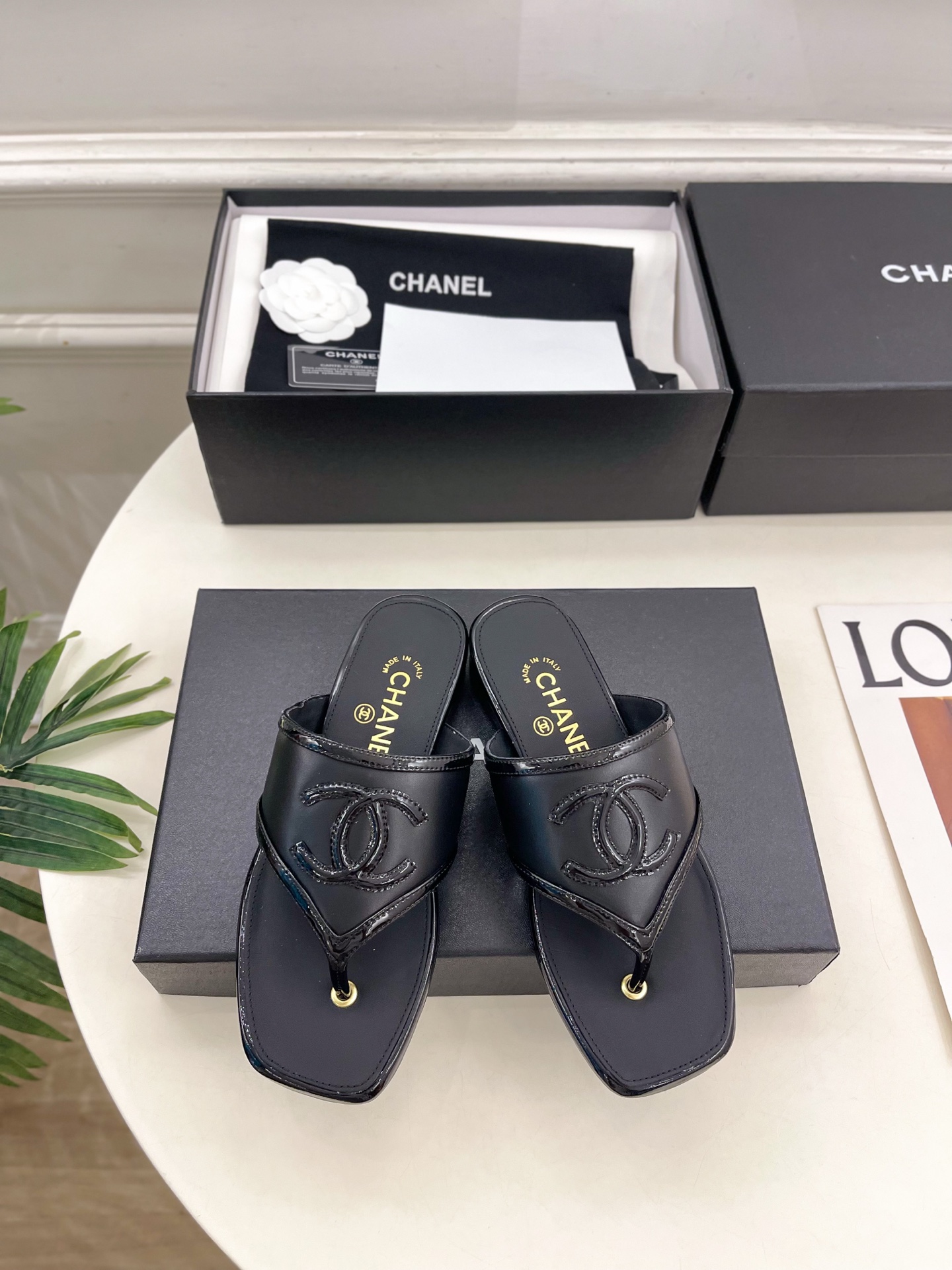 Chanel New Leather Flip-Flop