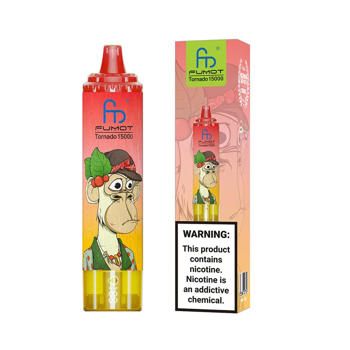 FUMOT Tornado 15K Rechargeable Disposable Vape – Fizzy Cherry - Vaba Vape-Shop