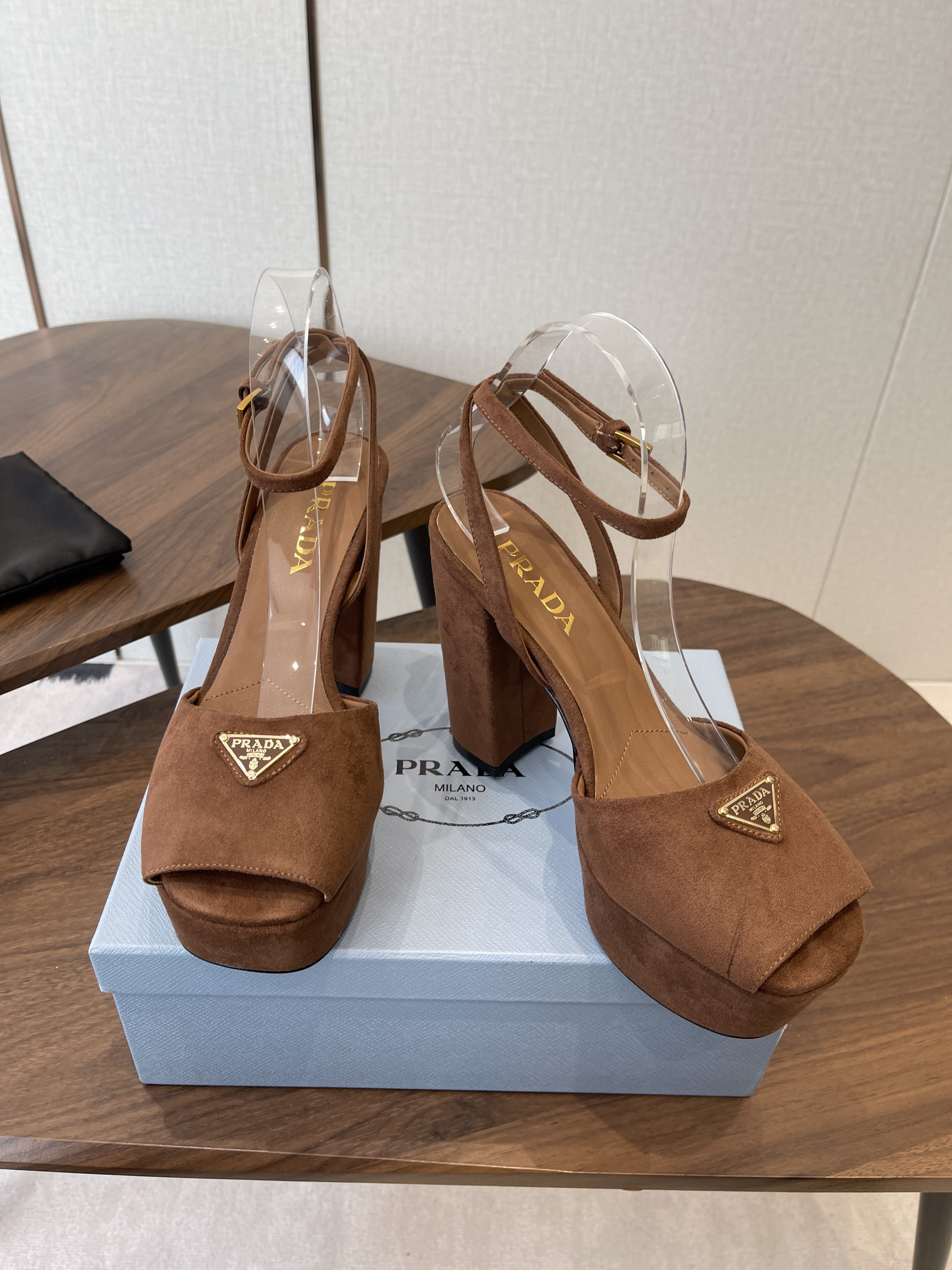 Prada Women's Suede Platform Sandal
