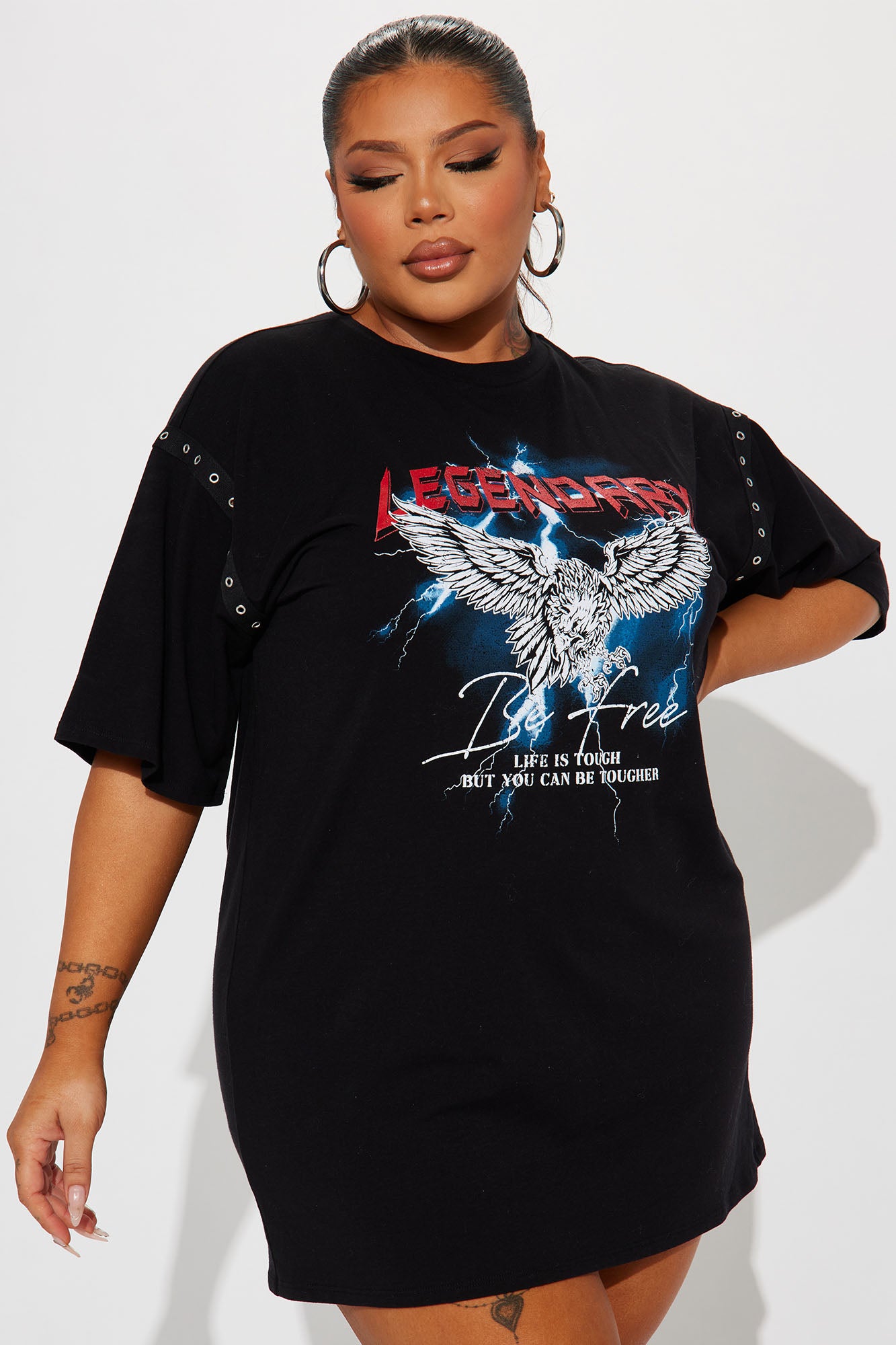 Legendary T-Shirt Dress - Black