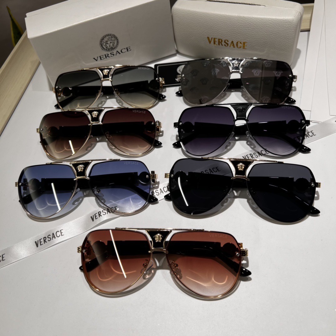 Versace Medusa Aviator Gradient Lens Sunglasses Top quality - KAIROO