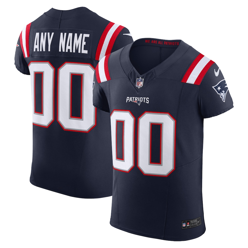 New England Patriots Football Jersey Men Women Youth Jerseys Nike Navy Blue White Red Home And Away Vapor F.U.S.E. Elite Custom Jersey