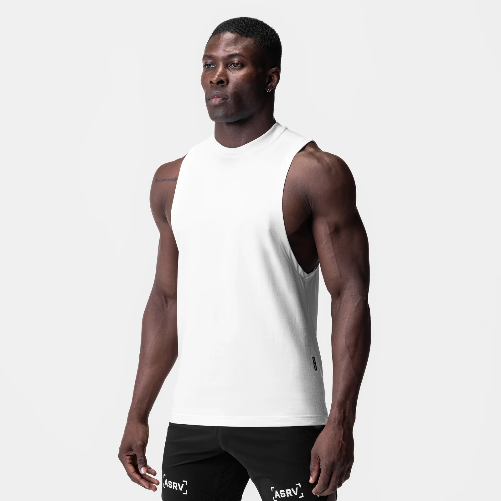 0926. Supima Muscle Tank - White