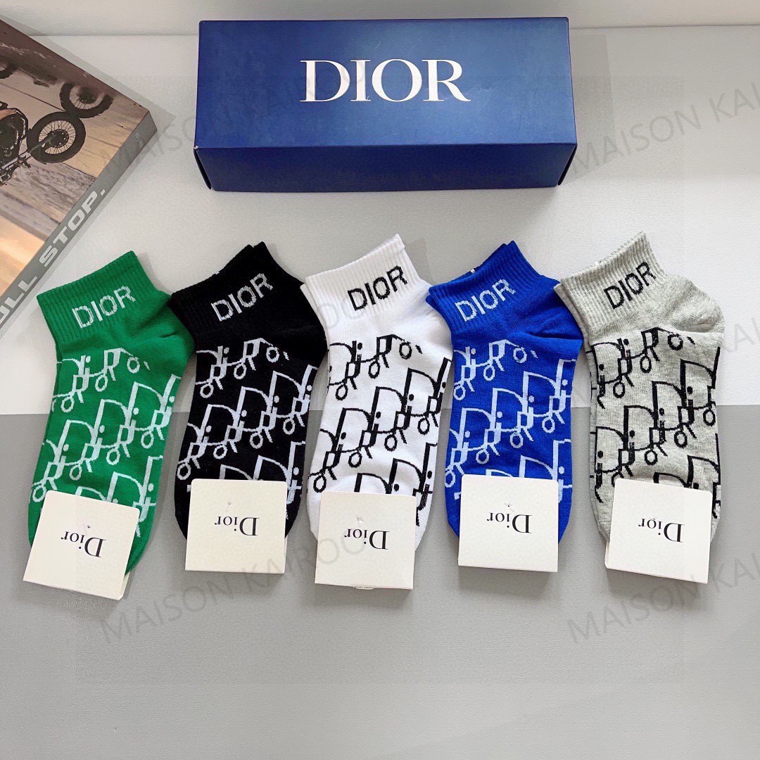 Dior Socks 5-Pack - KAIROO