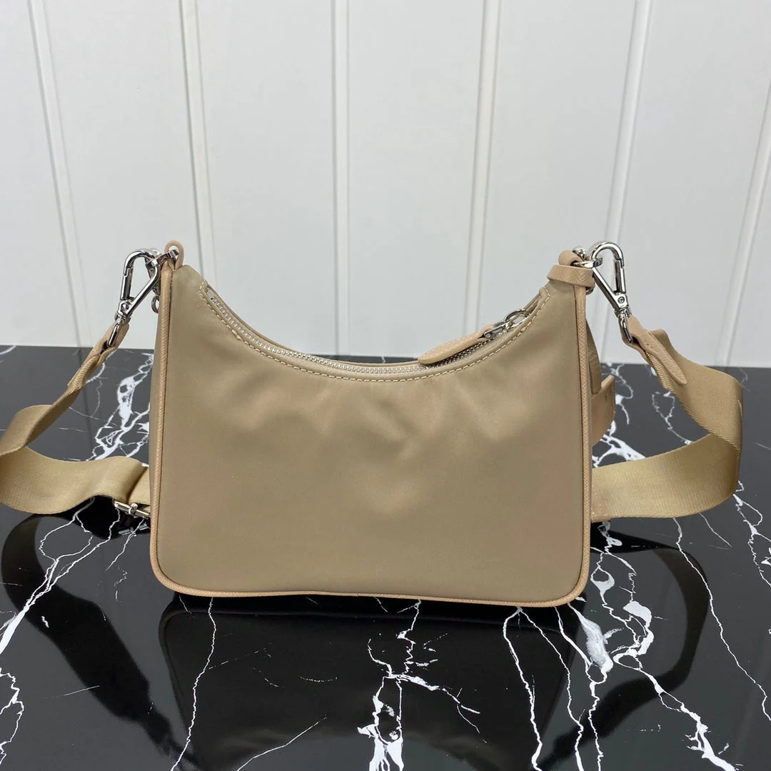 Prada HOBO 22 BAG IN FLAX YELLOW RE-NYLON