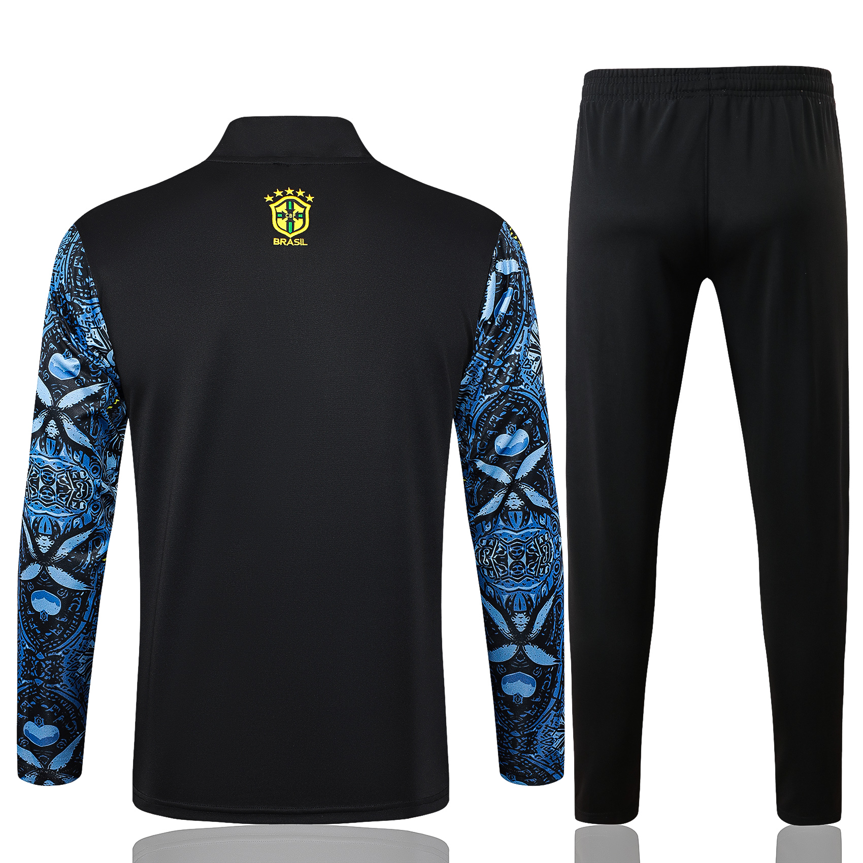 Adult / Kids Brasil 24/25 Half zipper training suit Blue