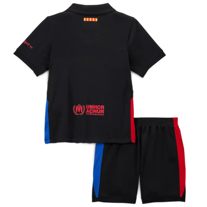 24-25 Kids Barcelona Away Kit(Jersey+Short) Without Spofity Text