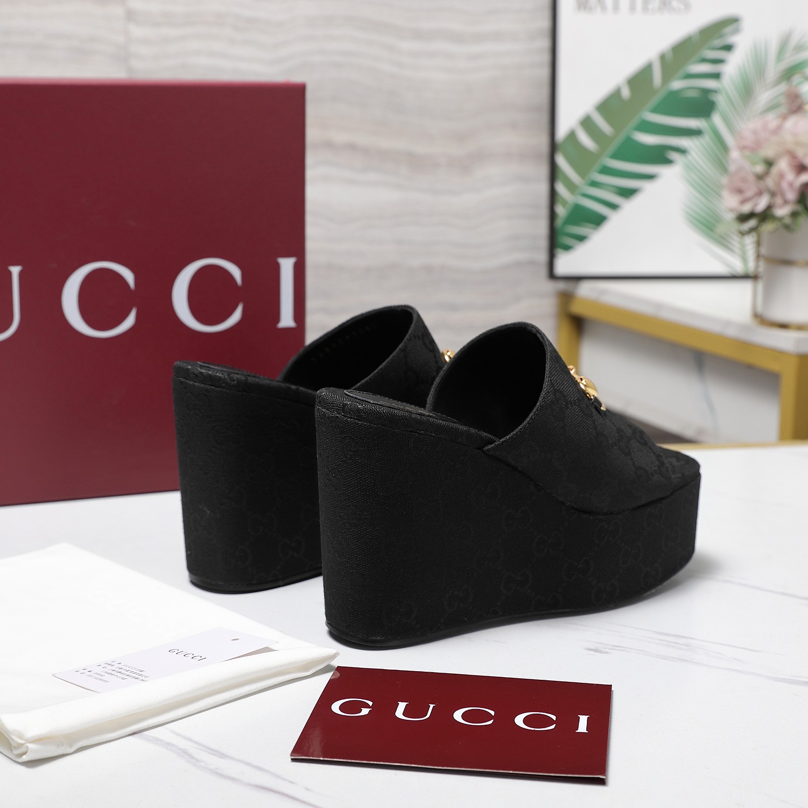 Women's Gucci GG Platform Mule