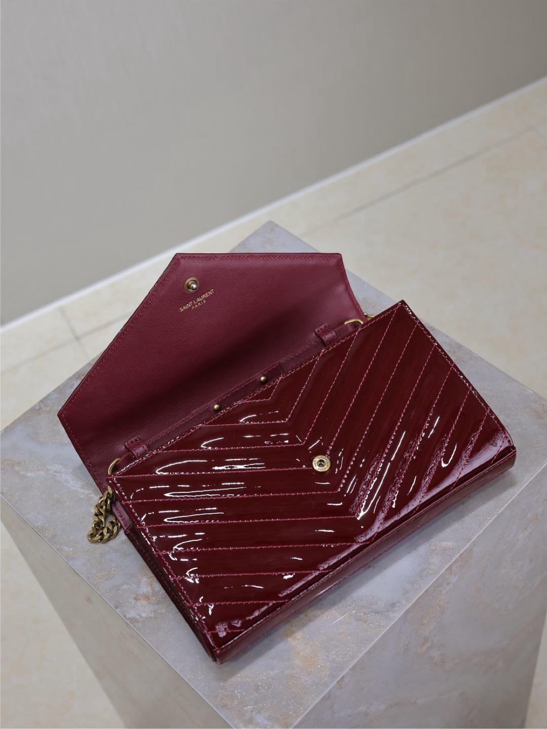 Saint Laurent YSL Classic Bag Dark Red Wine