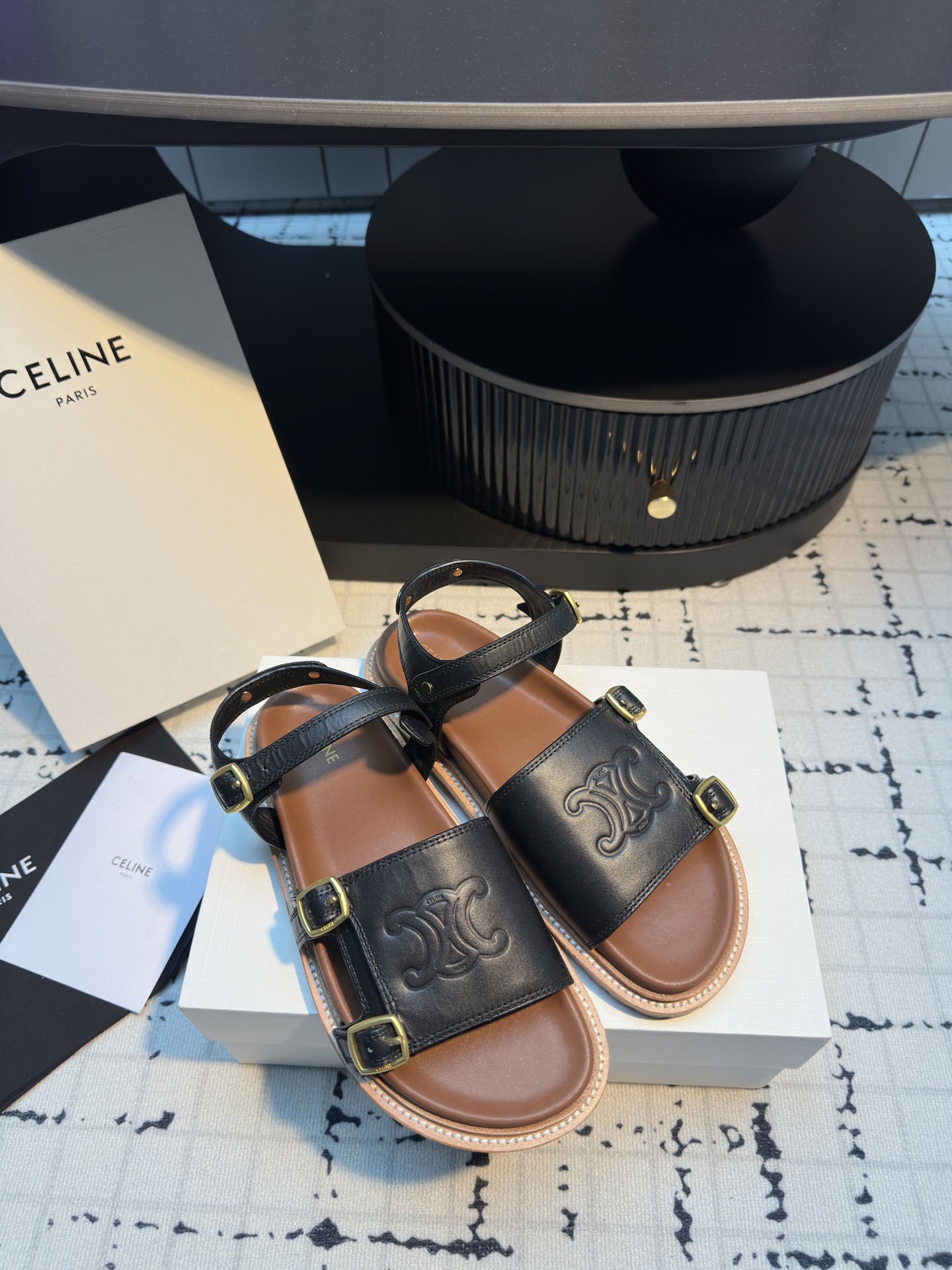 Celine Women's Leather Sandals