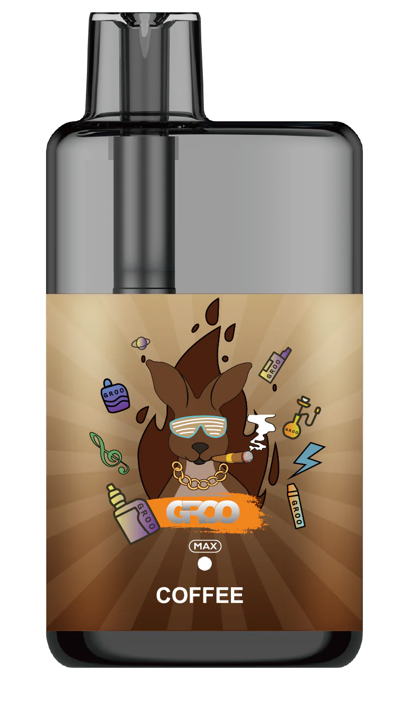 GROO MAX 10K Rechargeable Disposable Vape – Coffee - Vaba Vape-Shop