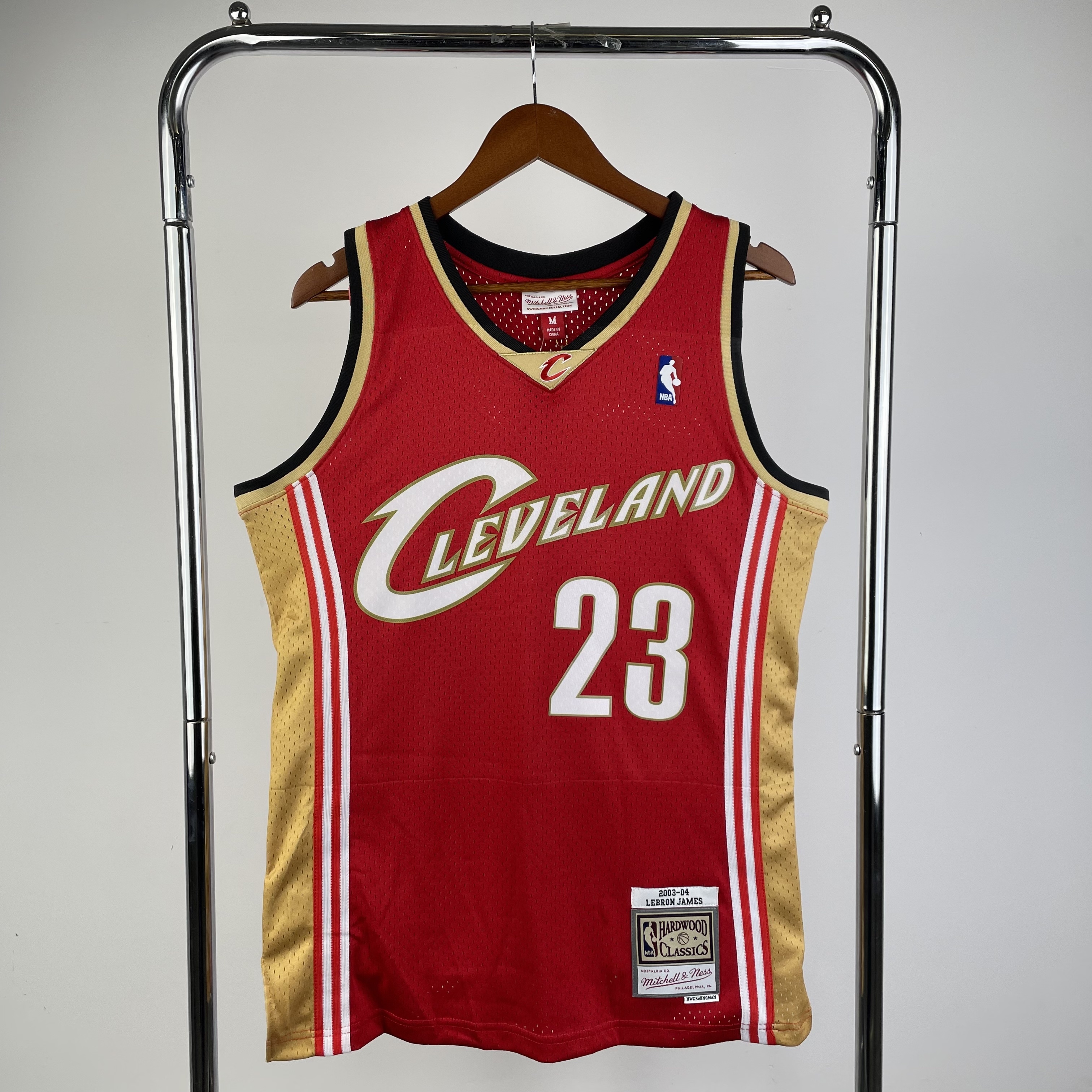 MN Heat-Pressed Retro Jersey: SW Cavaliers 03/04 Season, Red, No. 23, LeBron James