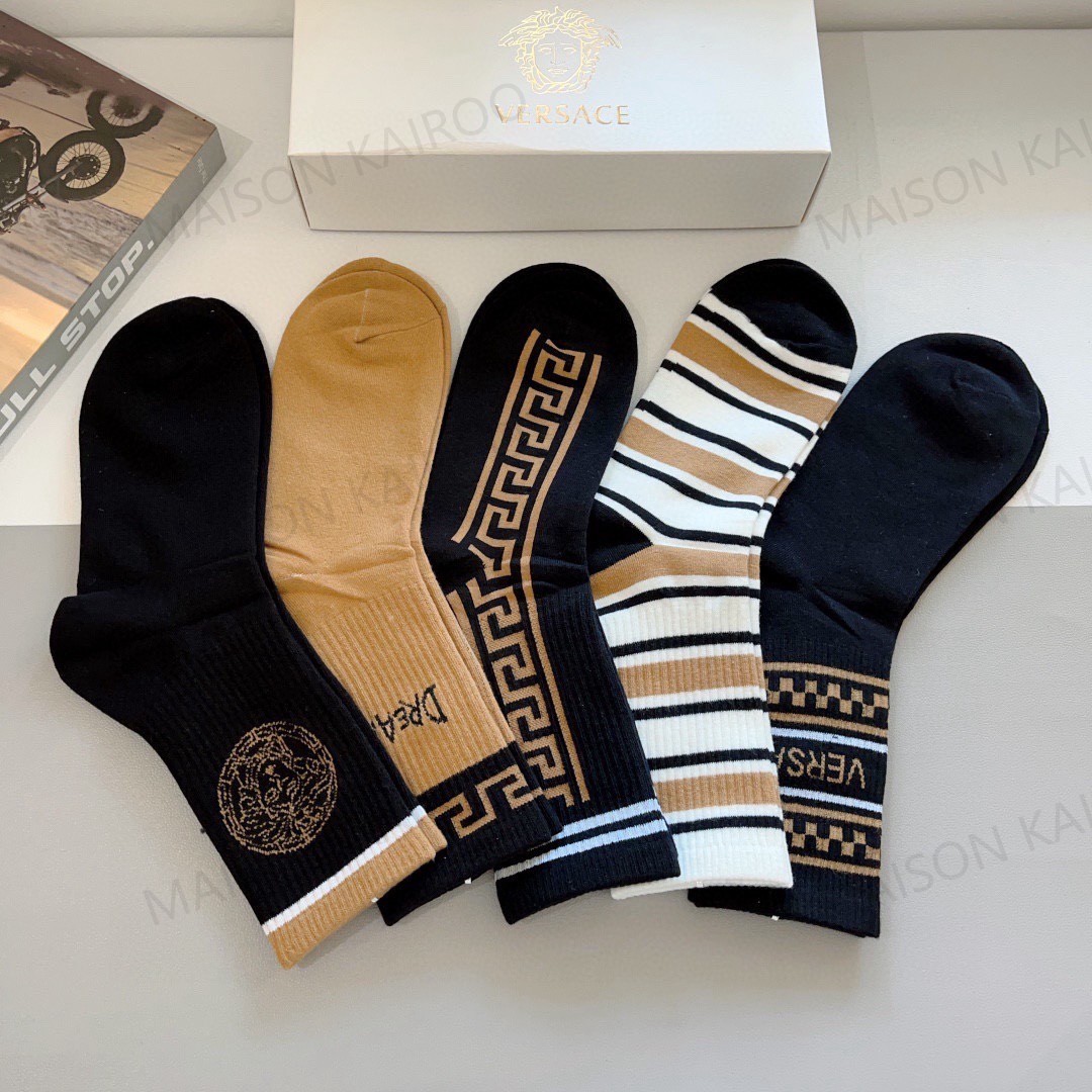 Versace Socks 5-Pack - KAIROO
