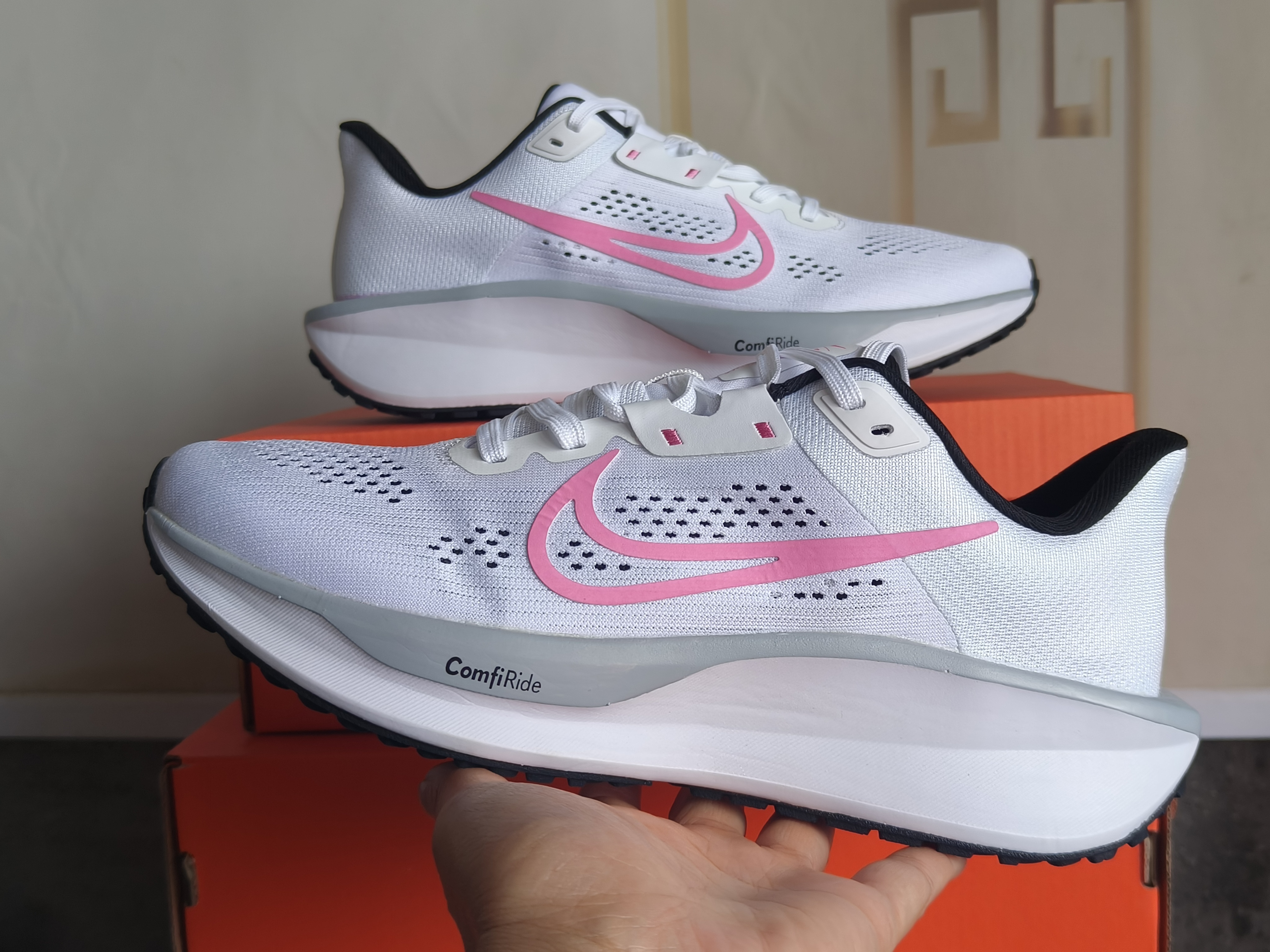 FD6034-102 US Men's Sizes6 to 11 in half sizes Grey Pink Gen6 Shoes tianlong