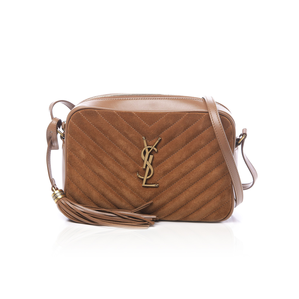 Saint Laurent YSL Suede Camera Bag