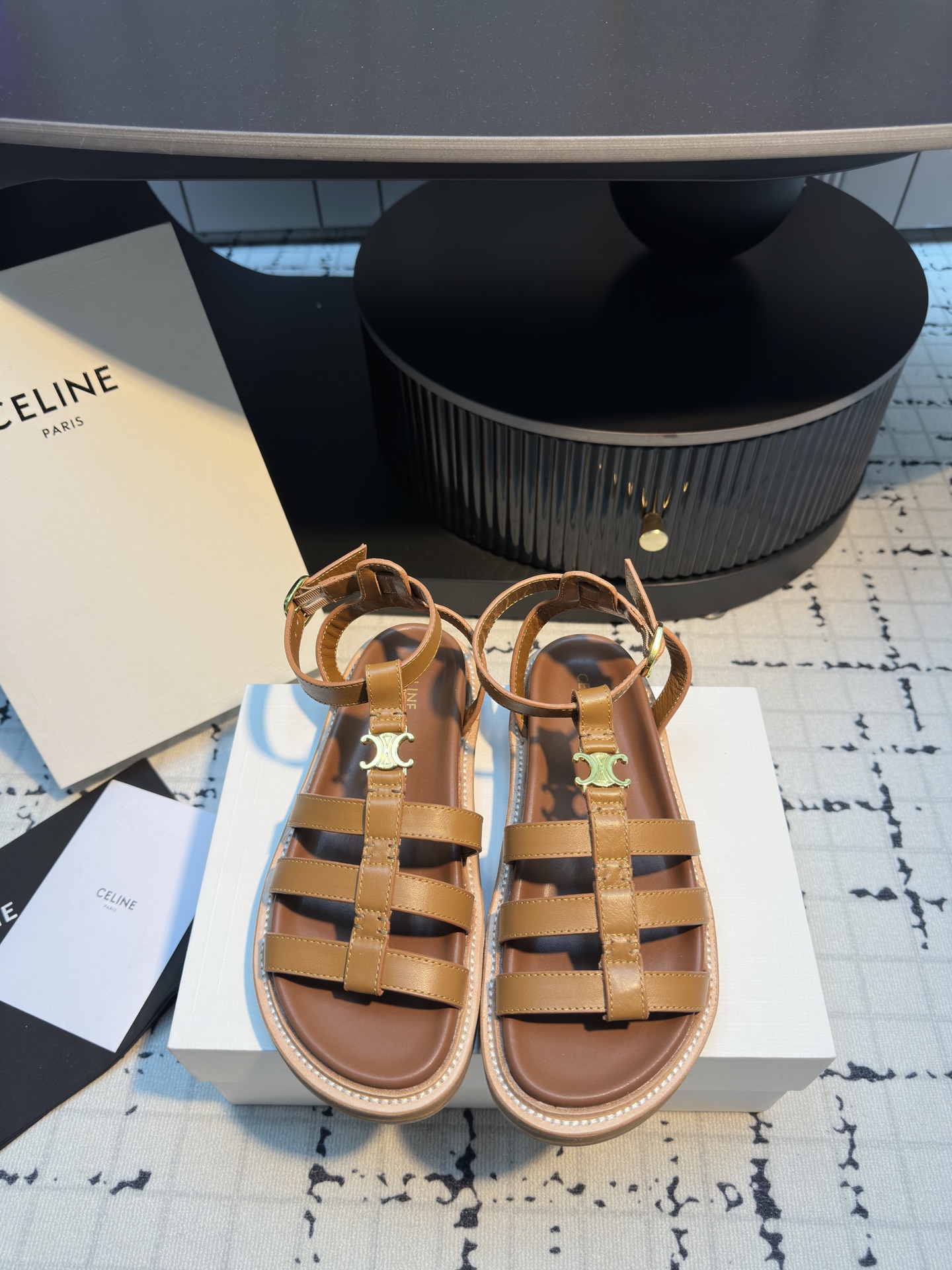 Celine Women's Leather Sandals