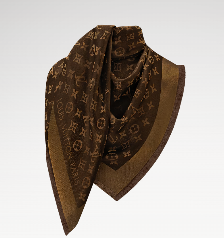 LV Classic Monogram Shine Shawl