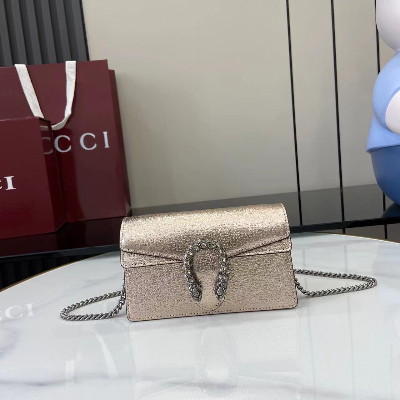 GUCCI rose gold crossbody bag