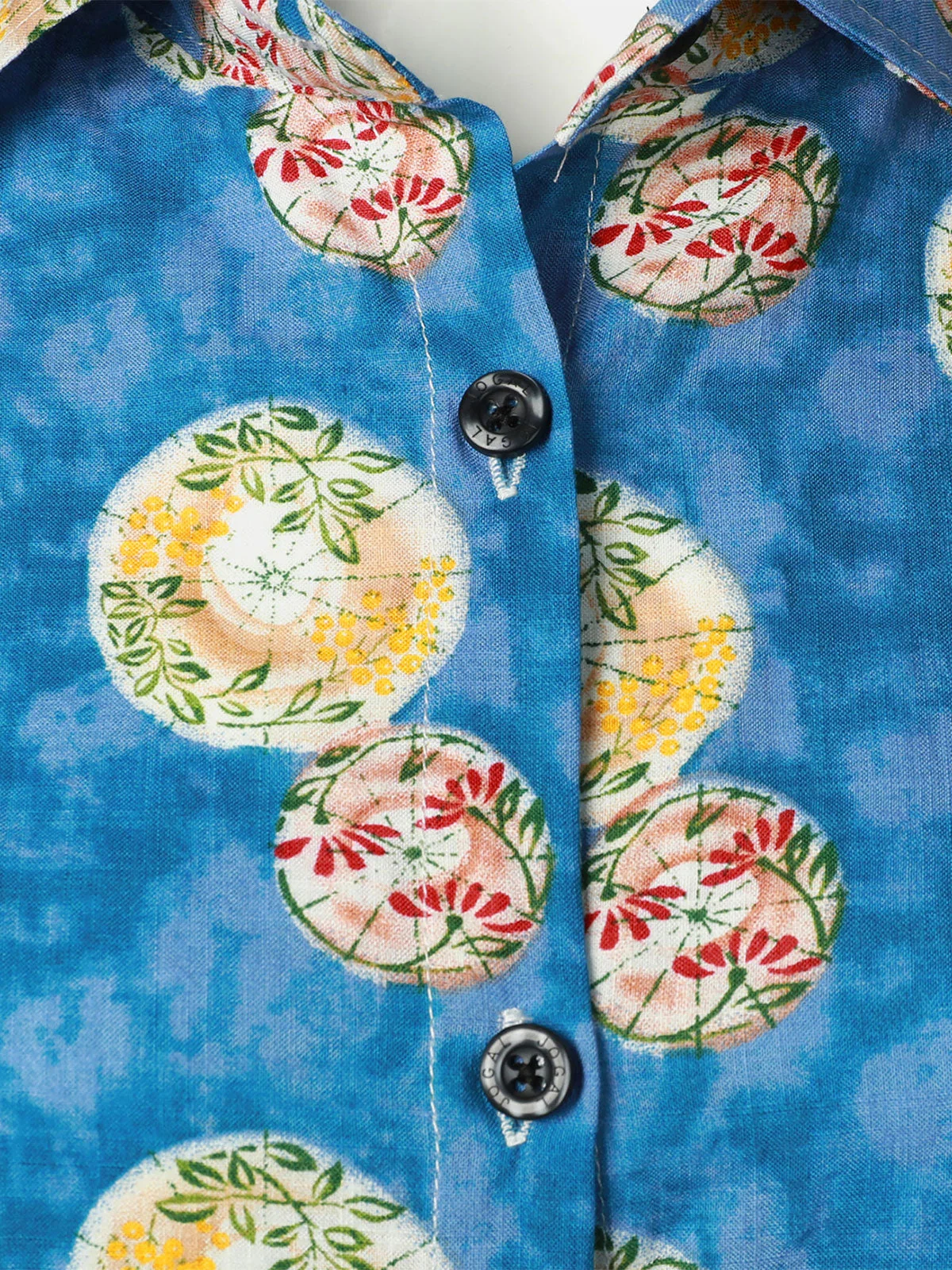 Women's Floral Print Cotton Aloha Hawaiian Beach Summer Short Sleeve Shirt