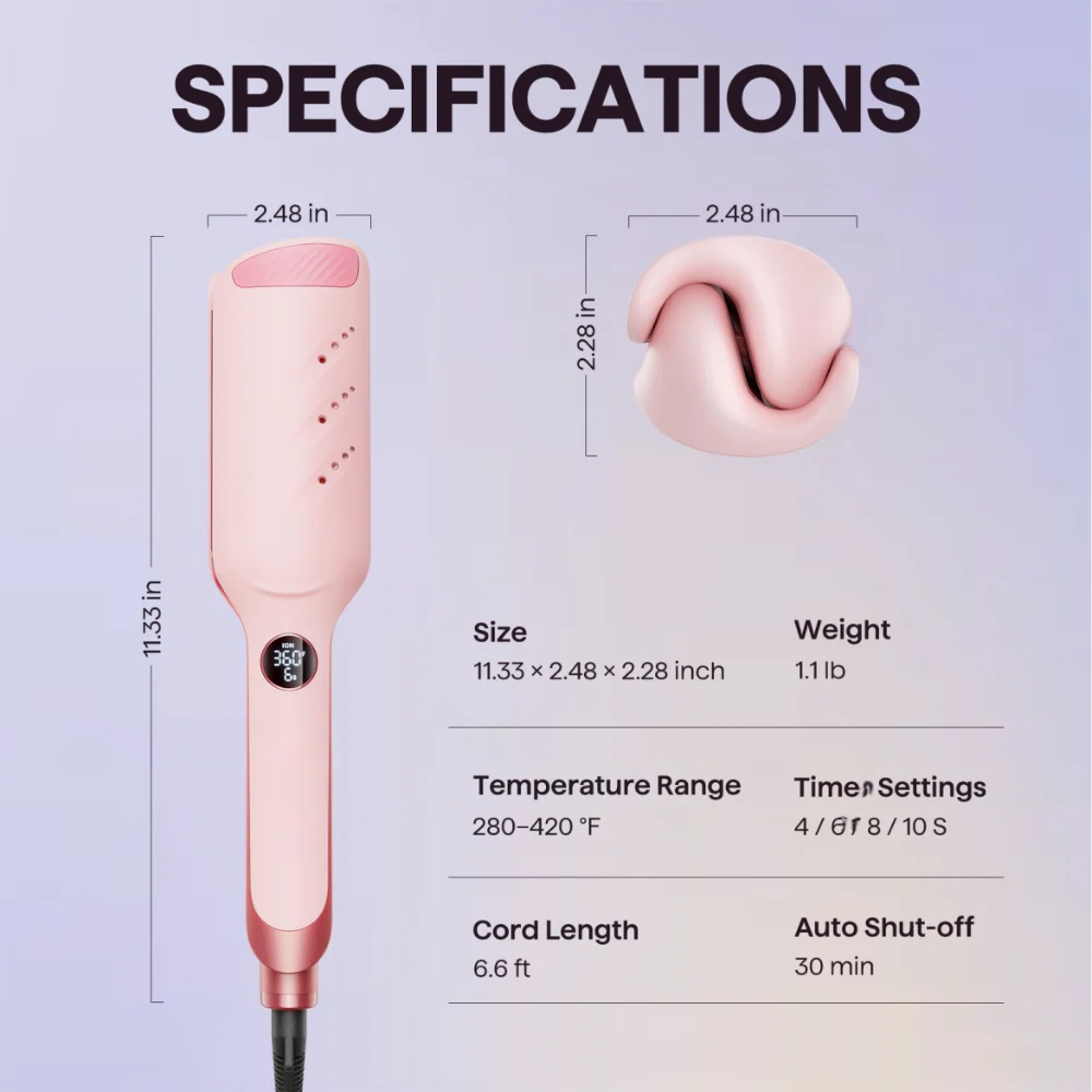 Power Wave Hair Crimping Iron