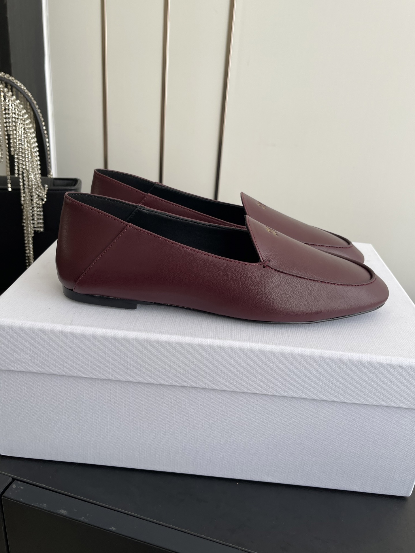 Celine White Syrah Loafer in Goatskin