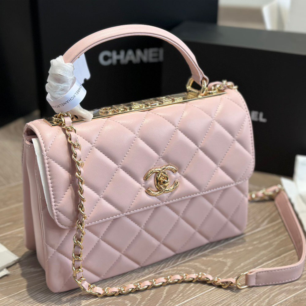 Chanel Lambskin Trendy CC Relief Handle Bag