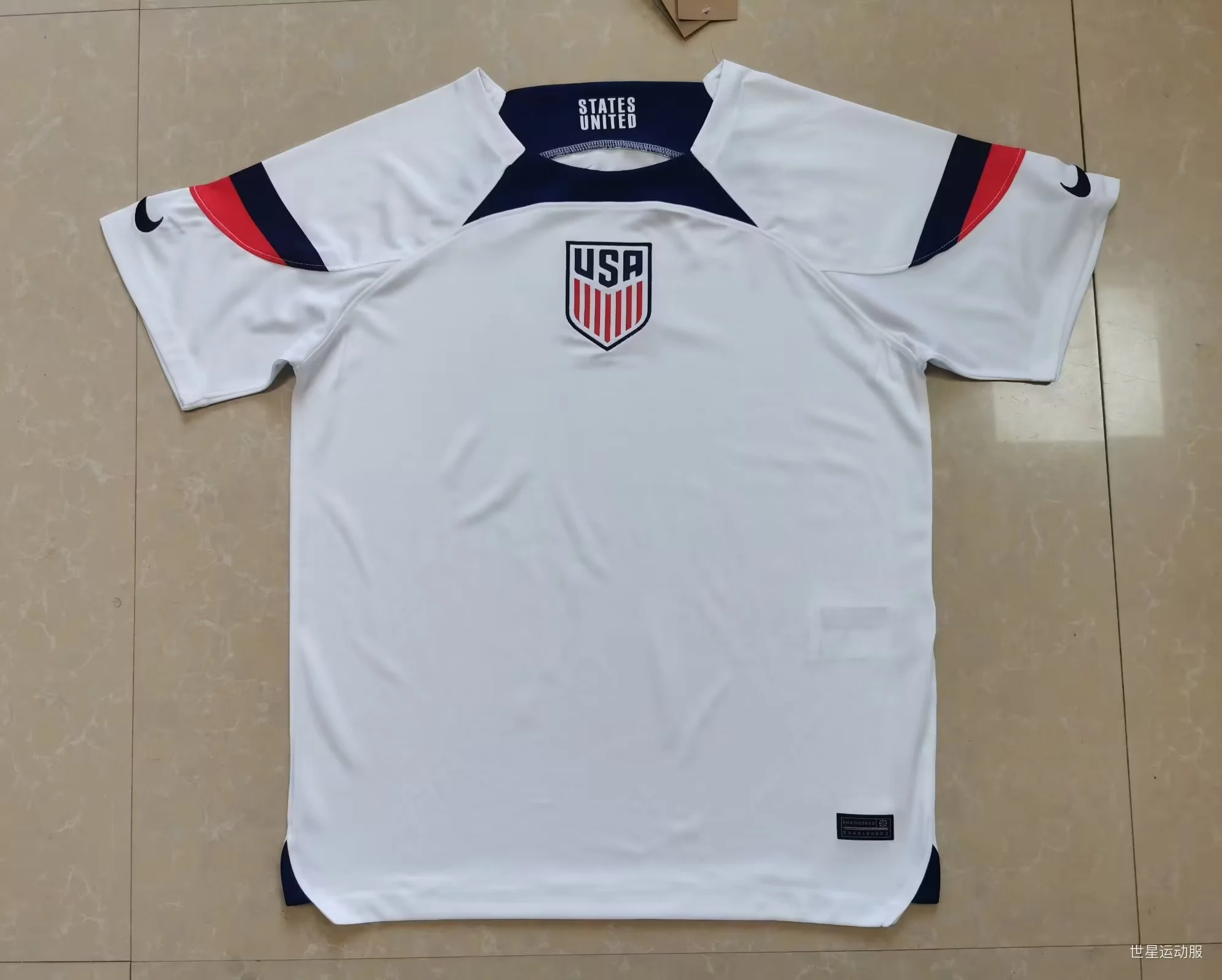 2023 America Home White Football Shirt 1:1 Thai Quality