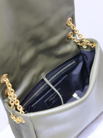 Saint Laurent YSL Green sheepskin crossbody bag