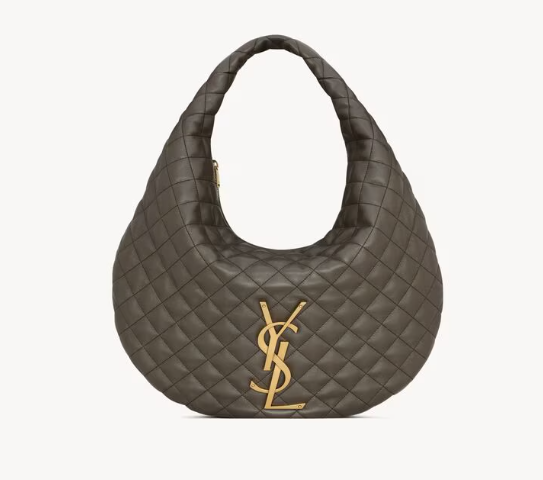 Saint Laurent Light musk Quilted Nappa Icare Hobo 858160